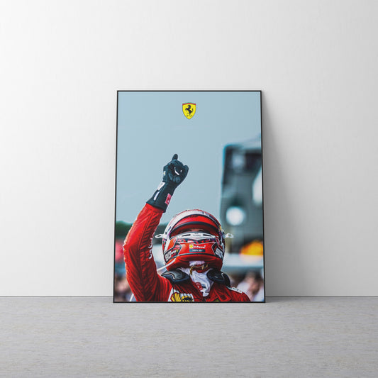 Charles Leclerc 'Number 1' Canvas