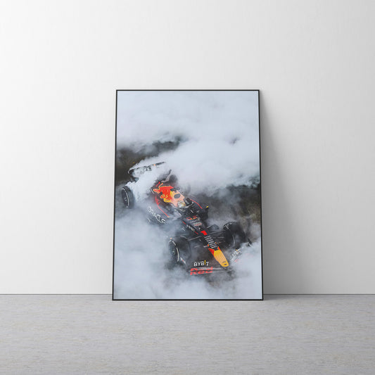 Max Verstappen 'Burnout' Canvas