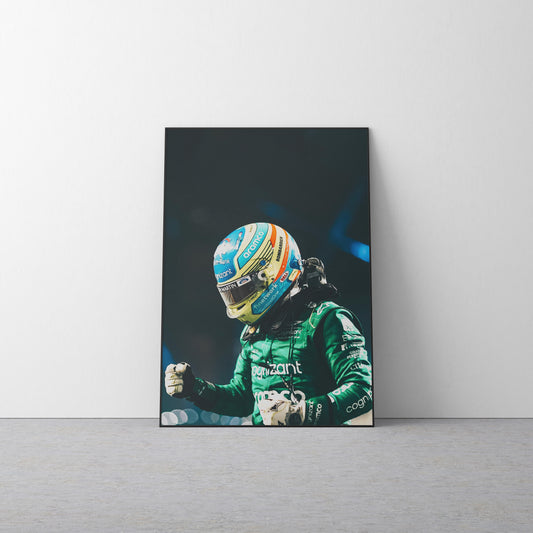 Fernando Alonso 'Champion' Canvas